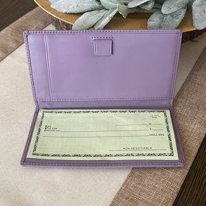 COACH Check Book Cover